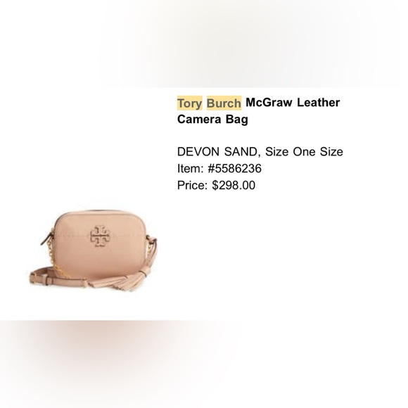 Nude Tory Burch Camera Bag - Picture 7 of 8